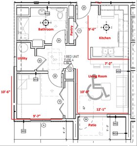Valor Pointe 1 Bedroom Floorplan